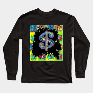 graffiti dollar doodle 2 Long Sleeve T-Shirt